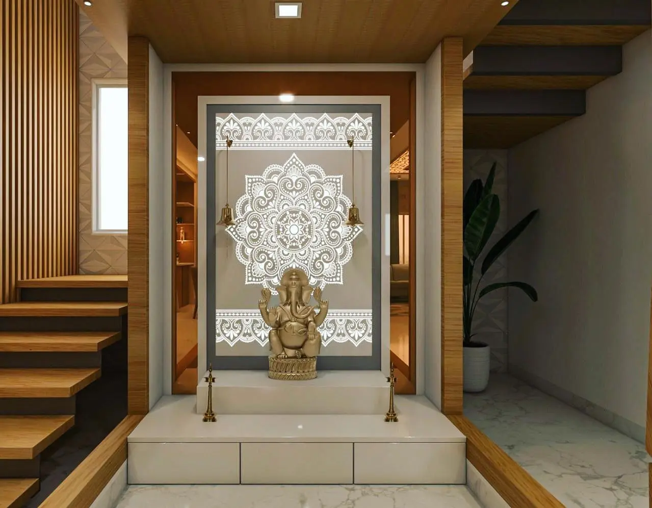 pooja room interior design